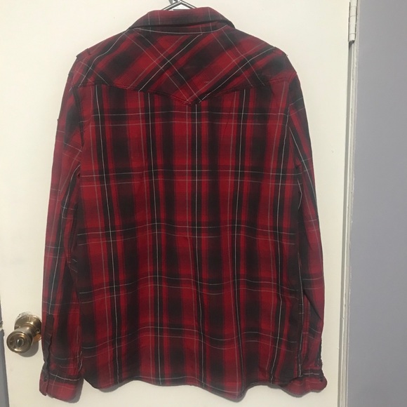 Urban Heritage Red and Black Flannel Shirt. XL - Picture 2 of 8
